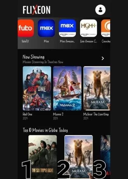 multiple Streaming Sources screen