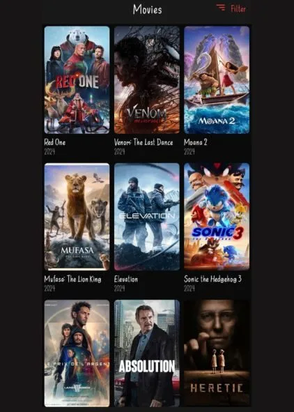 Vast library of TV shows